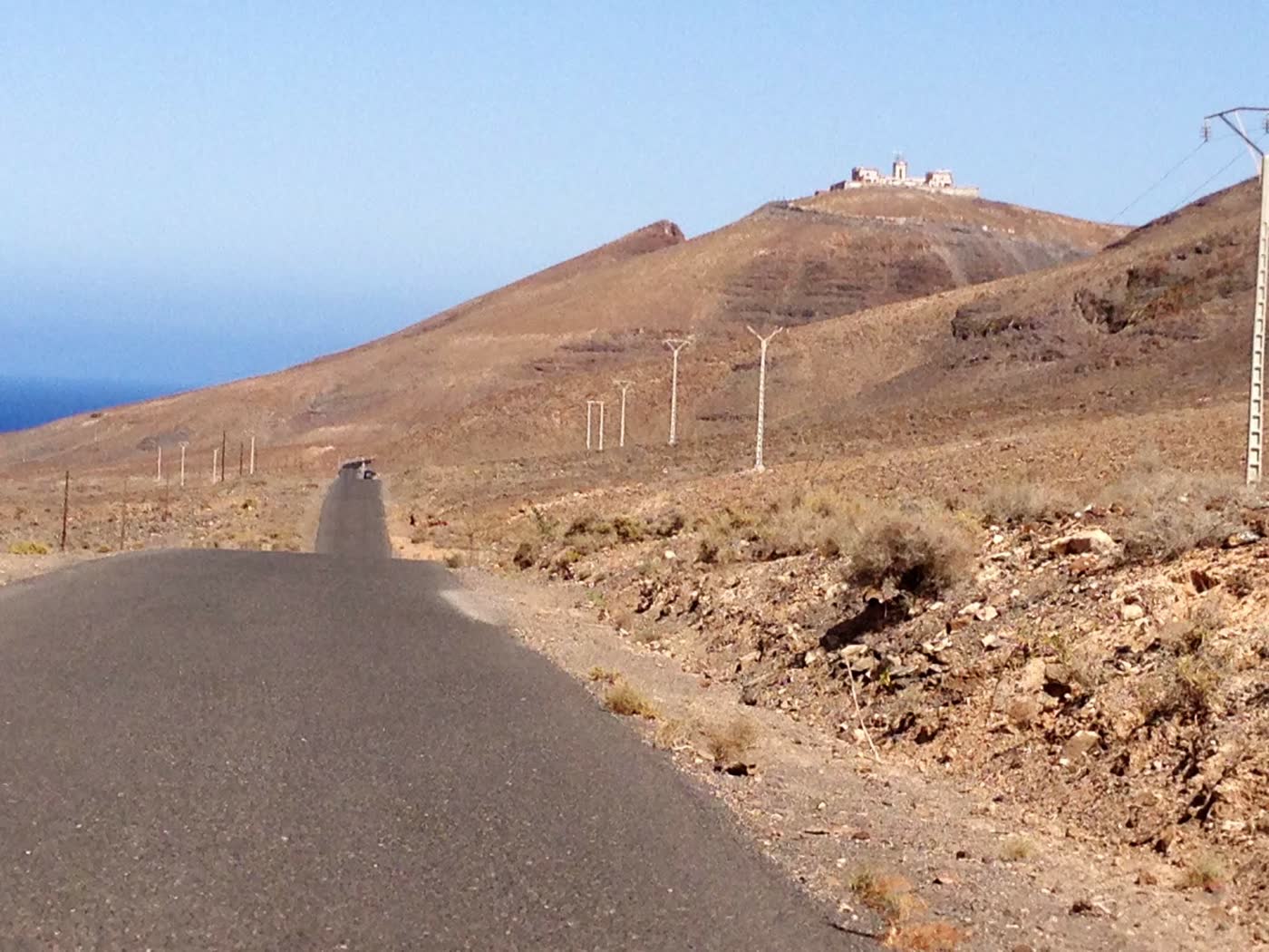 Ultimo tratto di strada per il faro de la Entallada